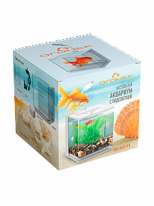 Аквариум для рыбок с подсветкой и фильтром Огонек OG-HOG15